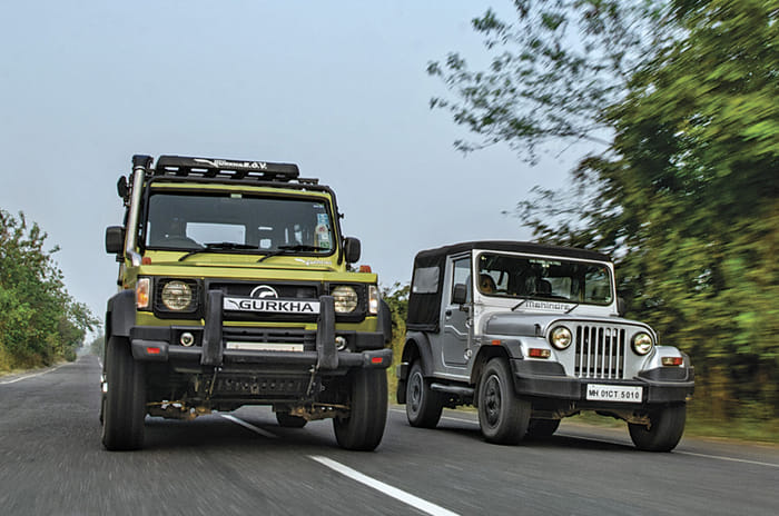 2018 Mahindra Thar vs Force Gurkha comparison
